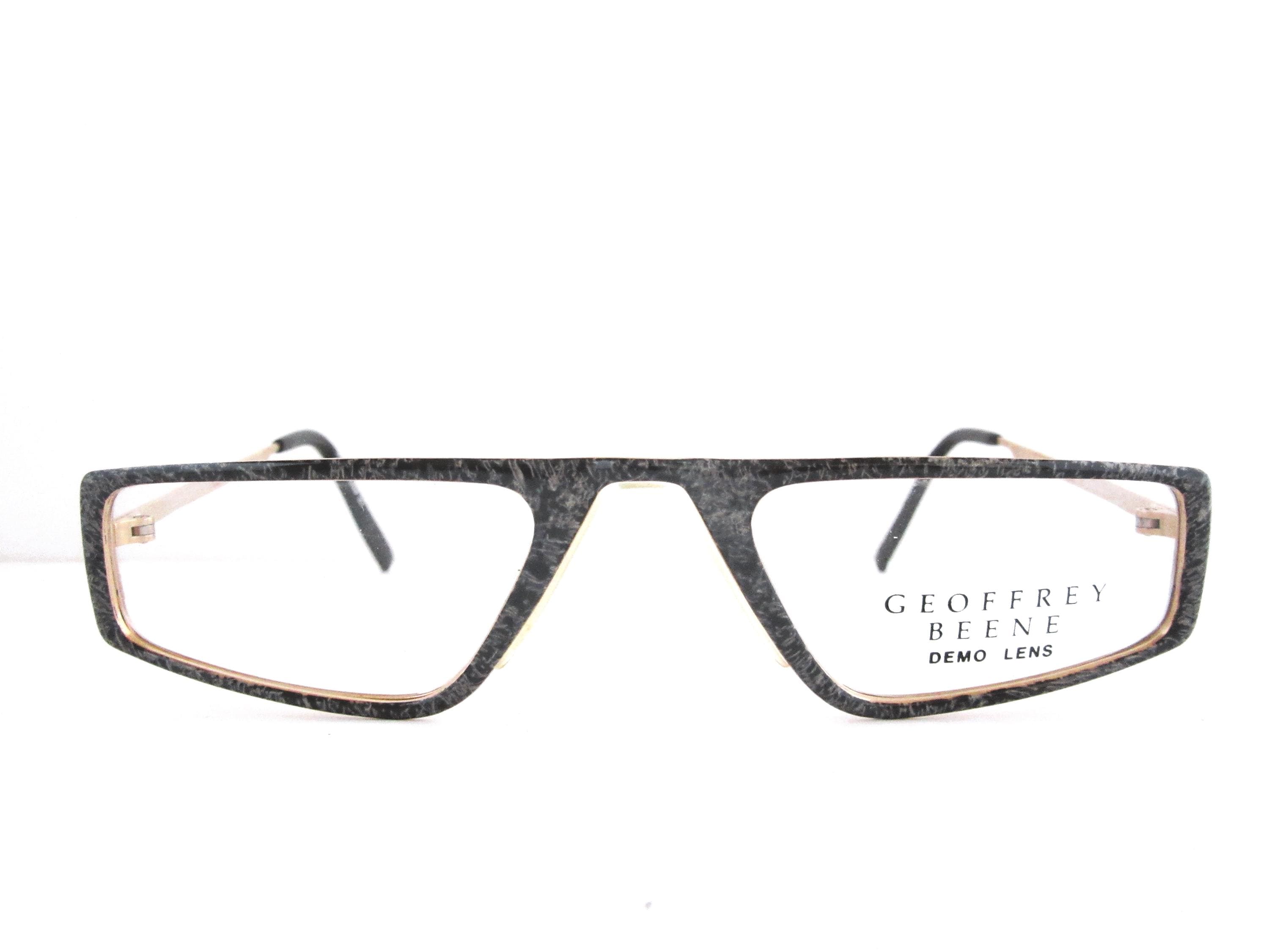 ?1980\'s Geoffrey Beene Frame GEOFFREY BEENE GB2142 BRN Mens Oval Full Rim Eyeglasses 55  main image 3