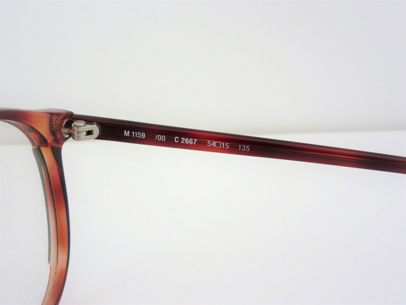 SILHOUETTE Mod 1159 Unisex Roundish Tortoise Vintage Eyeglass Frames Made In Austria 1990s New Old Stock