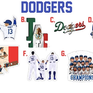 Los Angeles Baseball Stickers