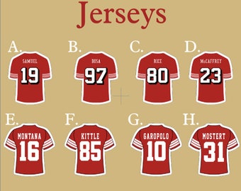 San Francisco Football stickers