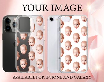 Custom Faces Phone Case for iPhone Galaxy Baby Phone Case, Funny Phone Case Dog Phone Case, Photo Phone Cases, Digital File for you to print