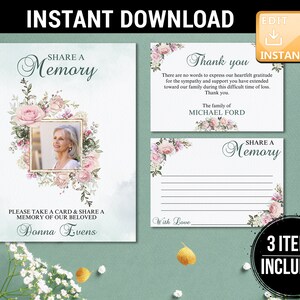 Deel een herinneringsbord, deel een geheugenkaart, bedankbriefjes voor begrafenis, deel een herinnering Celebration Of Life, begrafenisbedankkaarten Geschenken F21