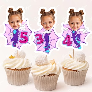 Ghost Spider Cupcake Toppers Personalized Face, Ghost Spidey Digital Toppers, Personalized Custom Toppers Superhero Inspired, Digital File