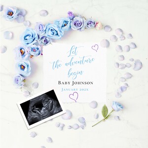 Digital pregnancy announcement, EDIT INSTANTLY Oh baby Custom pregnancy for social media, baby announcement gender reveal instagram 005