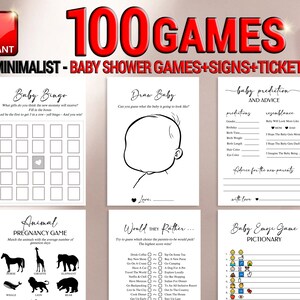 Baby Shower Games Printable, Baby Shower Games Bundle, Baby Shower ...