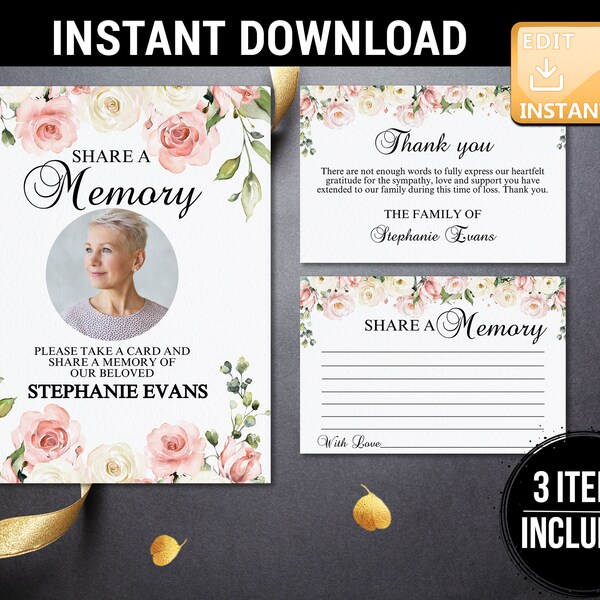 Spanish Funeral Thank You Cards Etsy