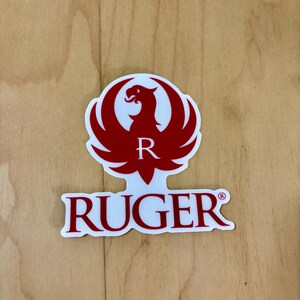 Ruger Red Phoenix Vinyl Clear Sticker Decal 3" Gun Firearm Logo bild 3