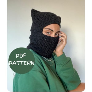 Crochet Pattern Cat Ear Balaclava | PDF