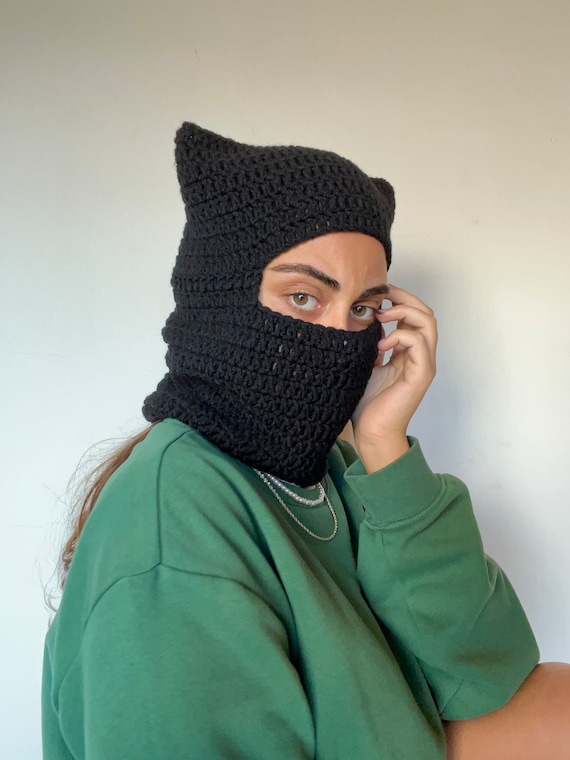 Knitted Face Mask Balaclava Hat Unisex Ski - Etsy