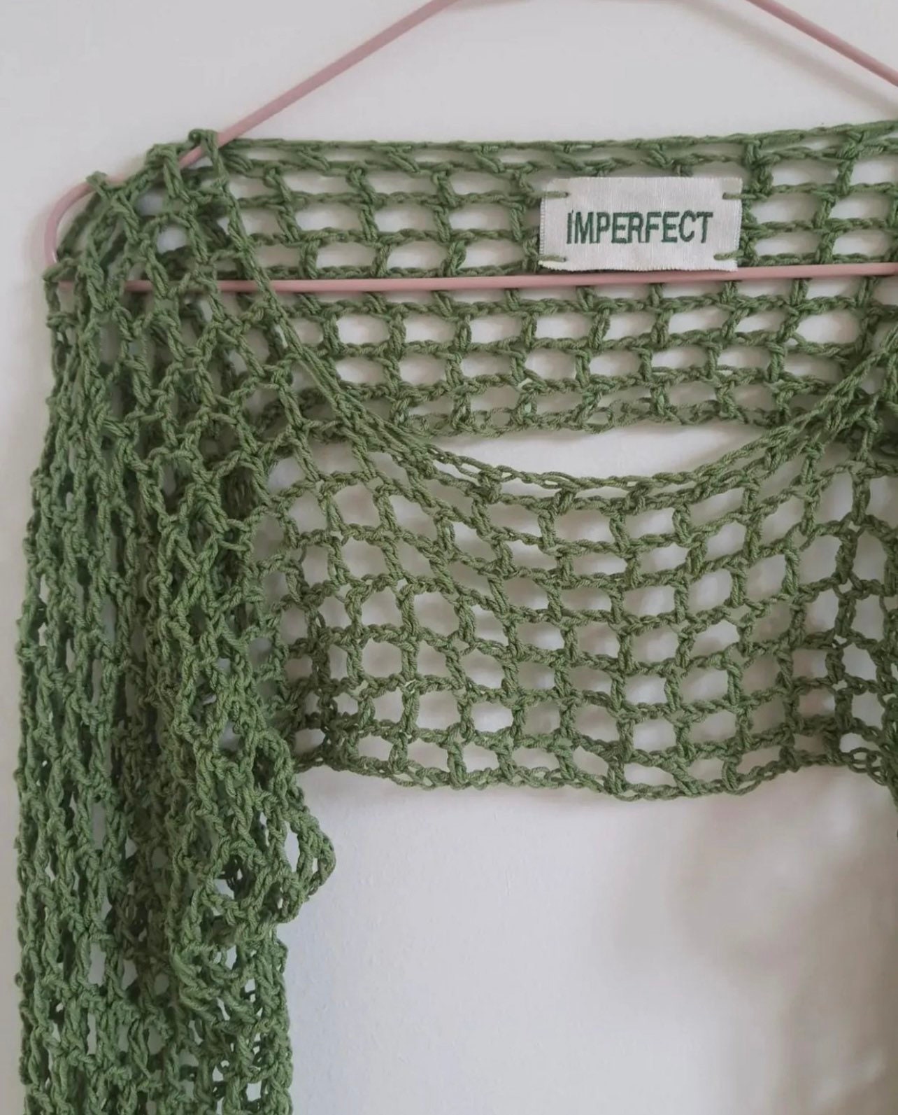 Crochet Sleeves Net Top Knit Summer Crop Top Beachwear Etsy