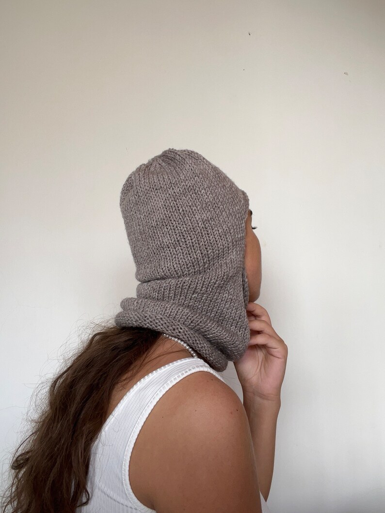 Knitted Balaclava Ski Mask Helmet Winter Hat Face Mask Ski Etsy