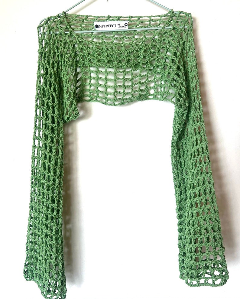 Handmade Crochet Mesh Sleeves All Size Crochet Sleeves Net Etsy