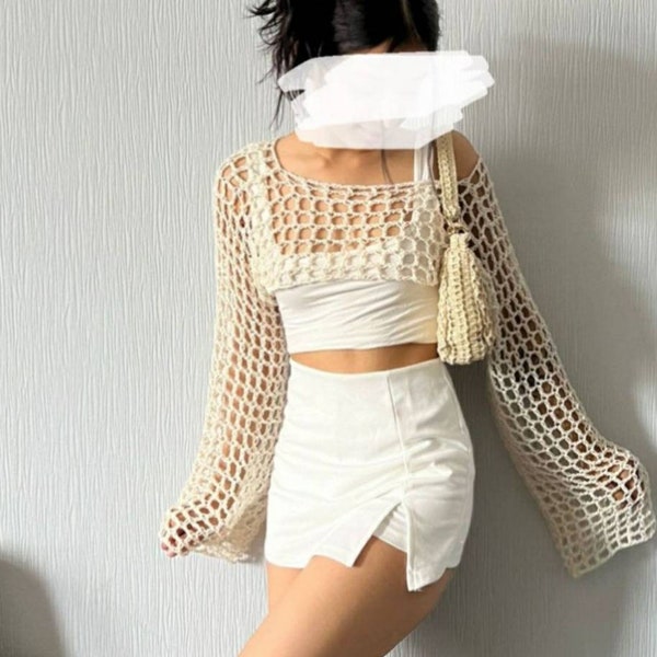 Cotton Crochet Top - Etsy