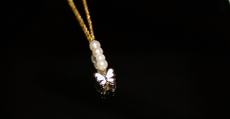 Pearl Butterfly Jewelry Set