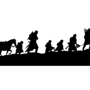 — Lord of the Rings fellowship silhouette with