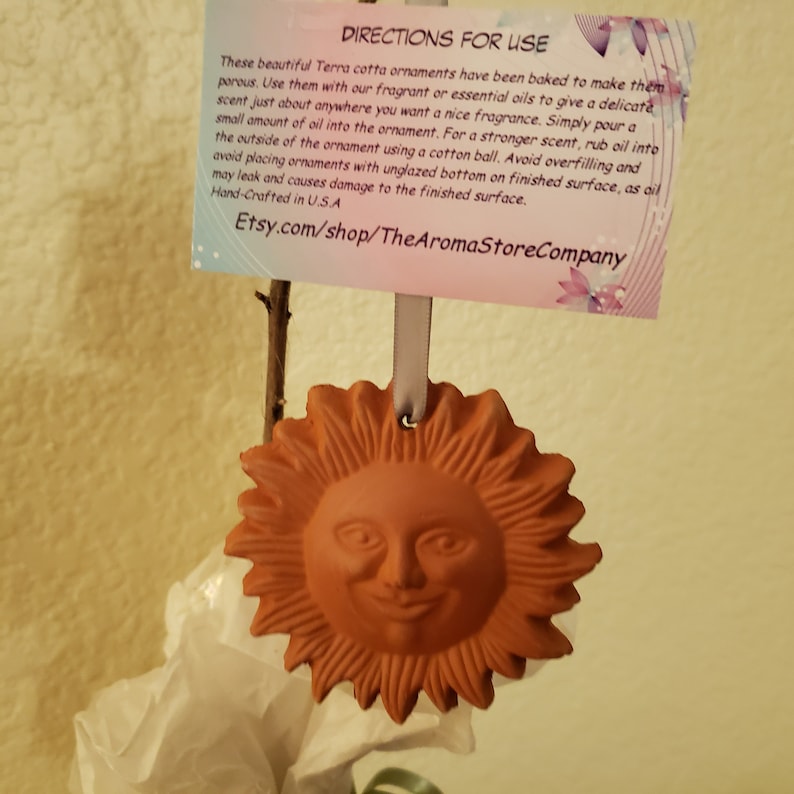 Terra Cotta Essential Oil Diffuser: SUN MOON STAR image 6