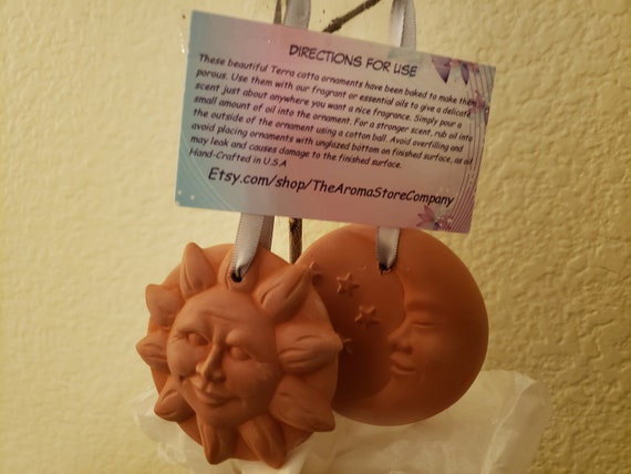 Terra Cotta Oil Diffuser-Sun-N-Moon (1 Sun and 1 Moon)