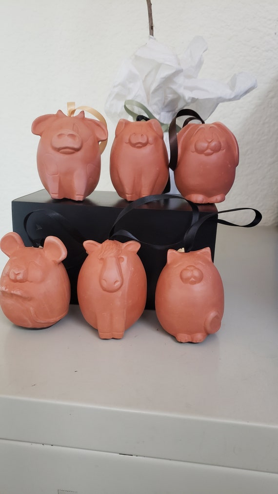 Terra Cotta Oil Diffuser: Egg Shaped Cutie's (Cat-Mouse-Horse-Cow-Pig-Rabbit)