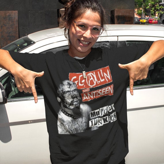 GG Allin and Antiseen T-shirt Shirt Tee 