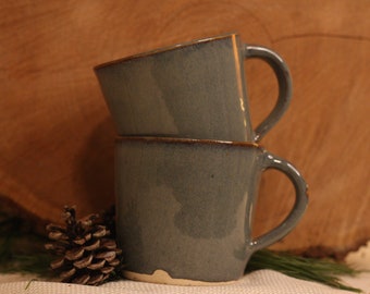 Handmade Blue Pottery Mug