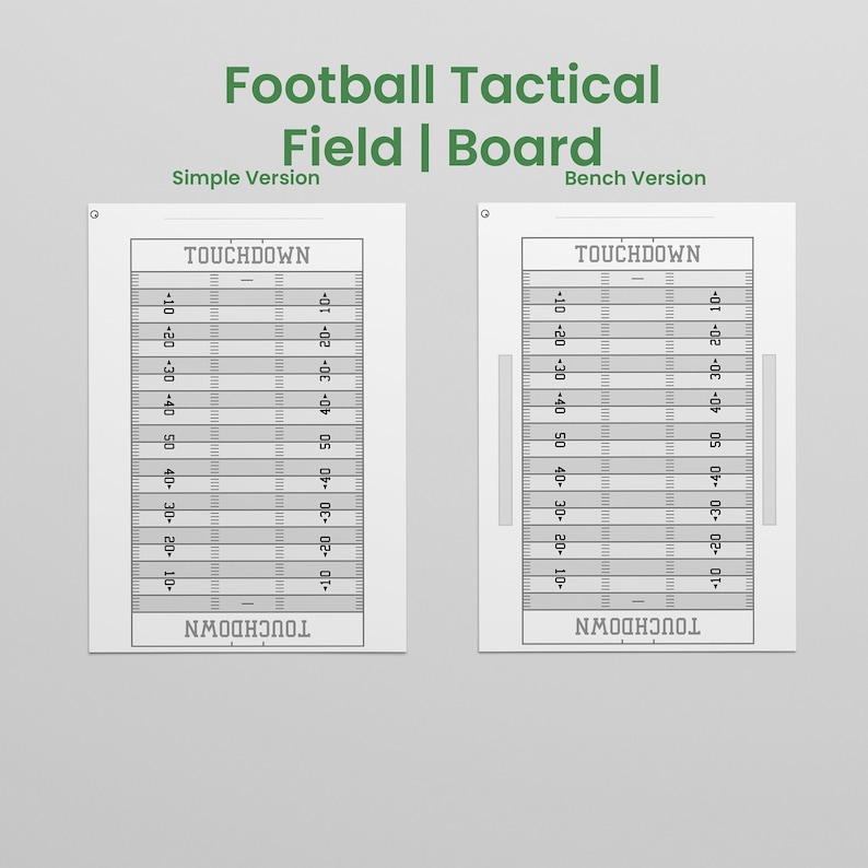 Football Tactical Field / Board Templates for Remarkable 1 and - Etsy