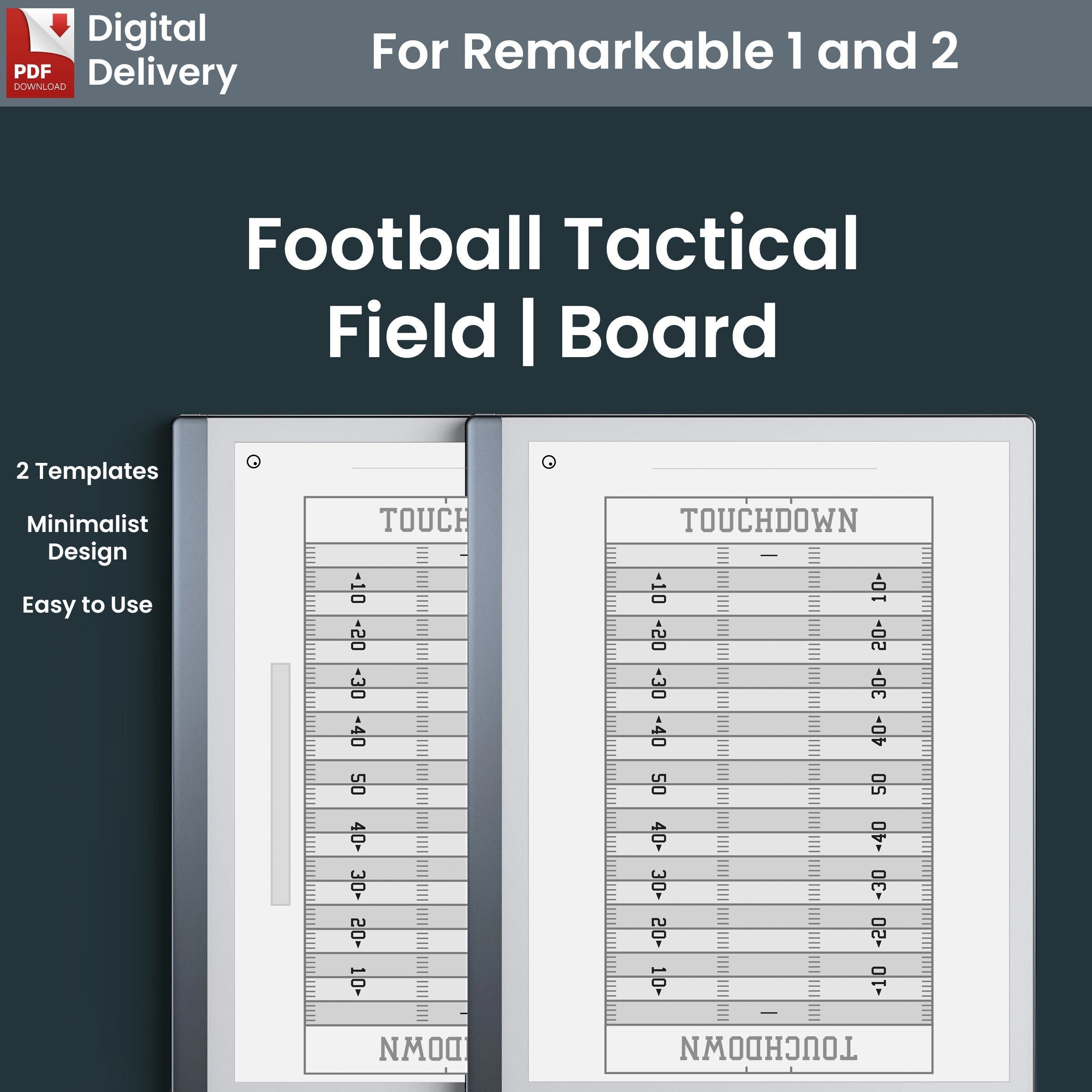 Terrain De Stratégie De Football Américain, Modèle De Tableau