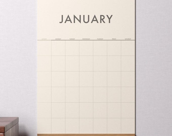 Featured listing image: Monthly Wall Planner - CALM