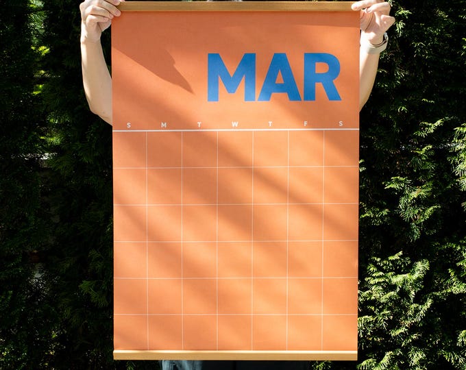 Featured listing image: Monthly Wall Planner - BOLD