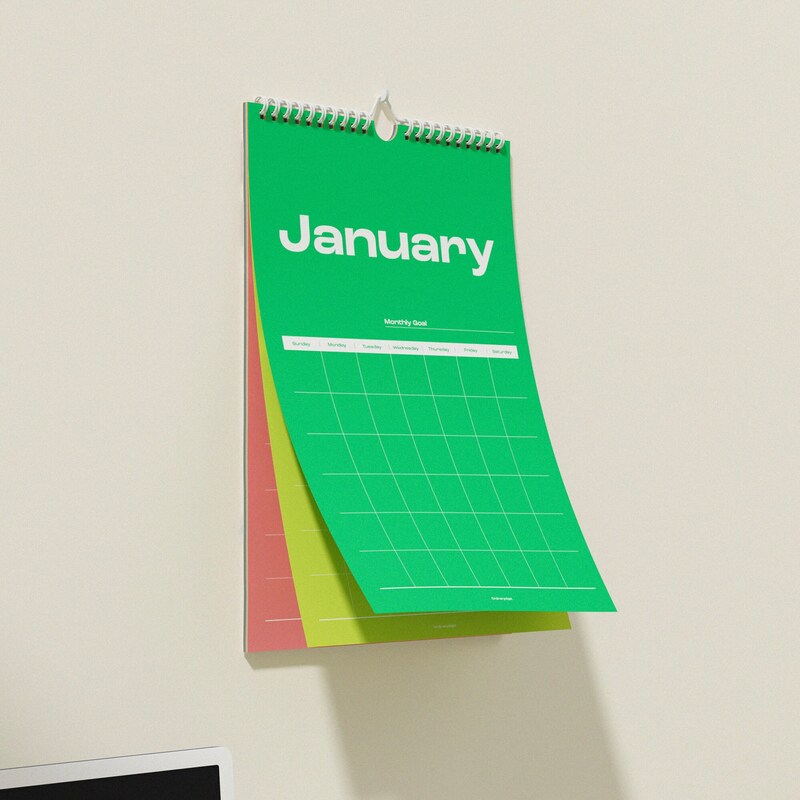 Wall Calendar Etsy