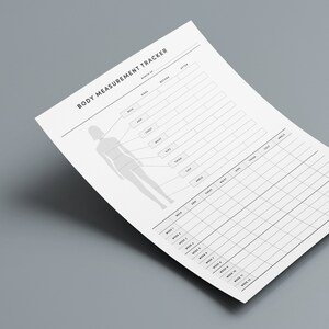 Utskrivbar kroppsmätningsrapport: 12-veckors kostplanerare (A4, Letter PDF) bild 3