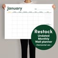 Undated Monthly wall planner #Basic_Horizontal / A1 size Wall calendar Wall planner Undated monthly planner 2025 wall planner 2025 calendar product logo