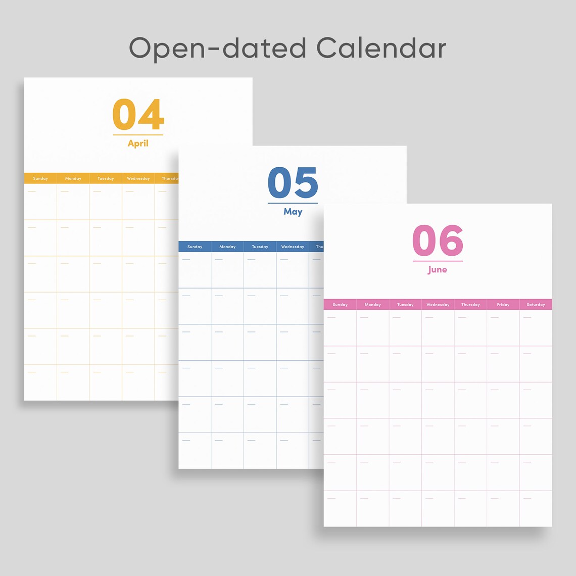 Wall Calendar Printable, Monthly Planner, Wall Planner, Wall Calendar ...