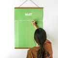 Large Monthly Wall Planner - Vibrant : Vibrant colors, with Stickers product logo