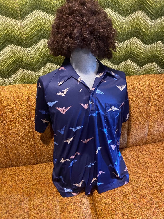 70s Shirt! Mens Vintage 70s Shirt XL! In Perfect … - image 2