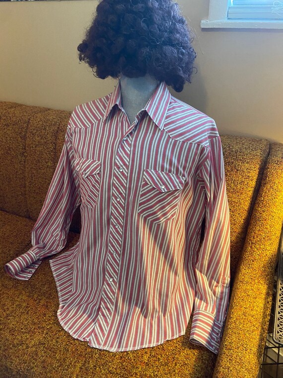 XXL Vintage Western Mens Pearl Button Shirt Wrangler Pearl Etsy