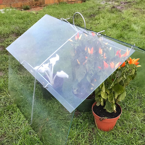 2 Vintage Style Garden Cloche- Mini Greenhouse - 2 Sets of Wires