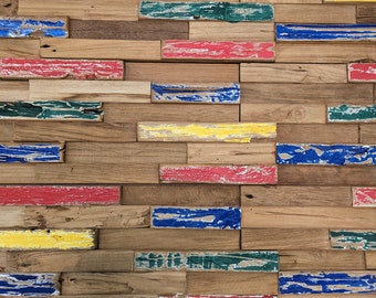 Recycled Wood Wall Panel - Nautical - 9.59 Sq Ft/Box