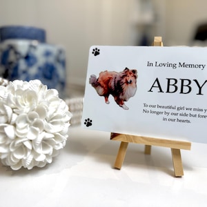 Premium aluminum Custom Pet Memorial Plaque Personalised full colour photograph Dog Cat Bird Hand Made In Australia