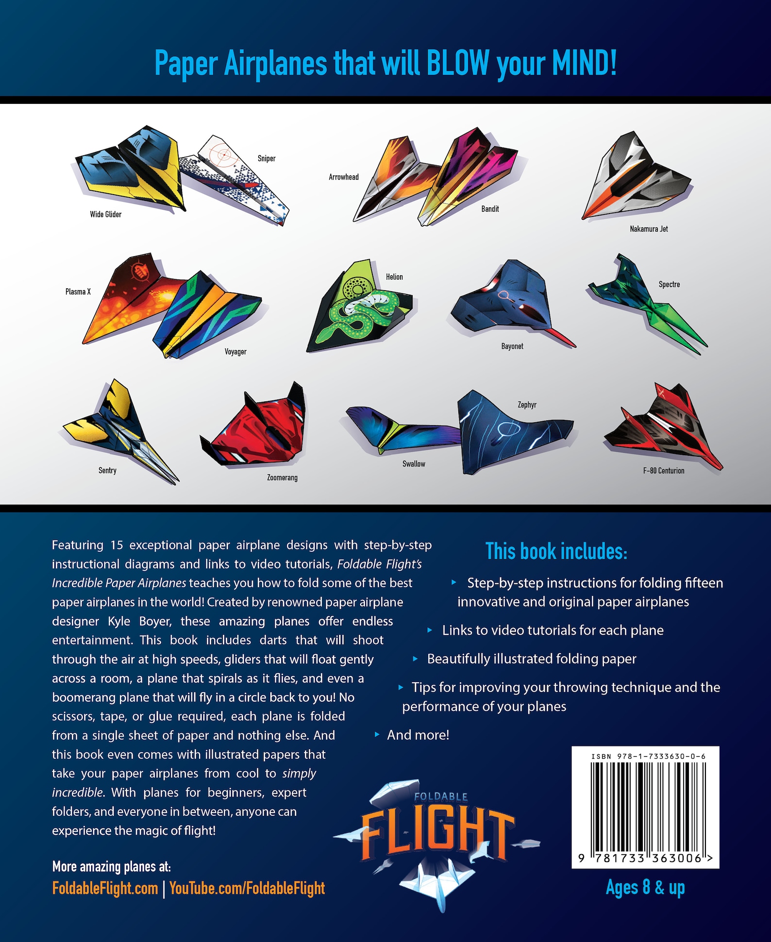 Foldable Flight's Incredible Paper Airplanes Book Etsy