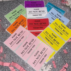 Custom Do Not Bend Sticker