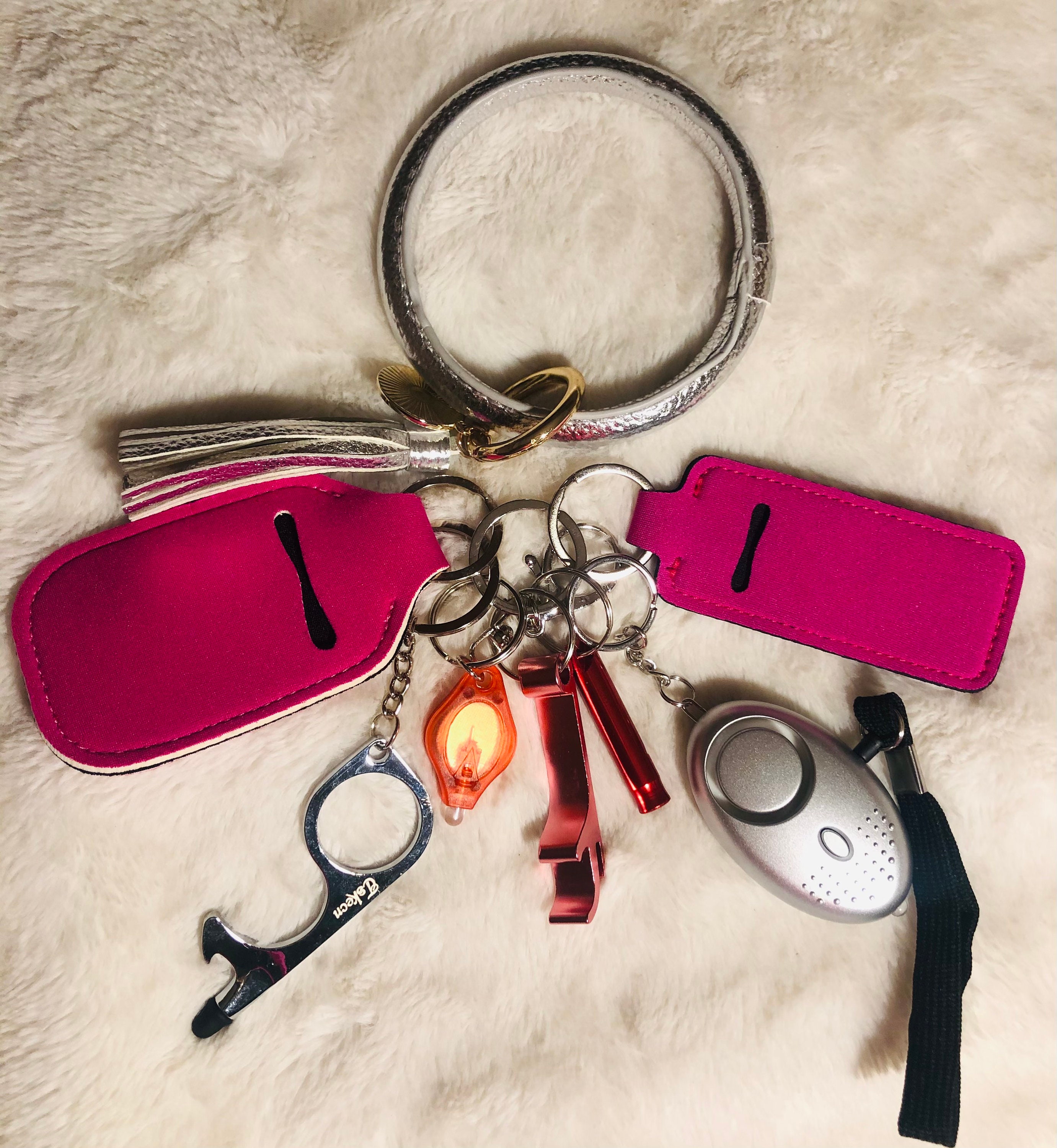 Safety Keychain for self alarm Keychain college protection Etsy