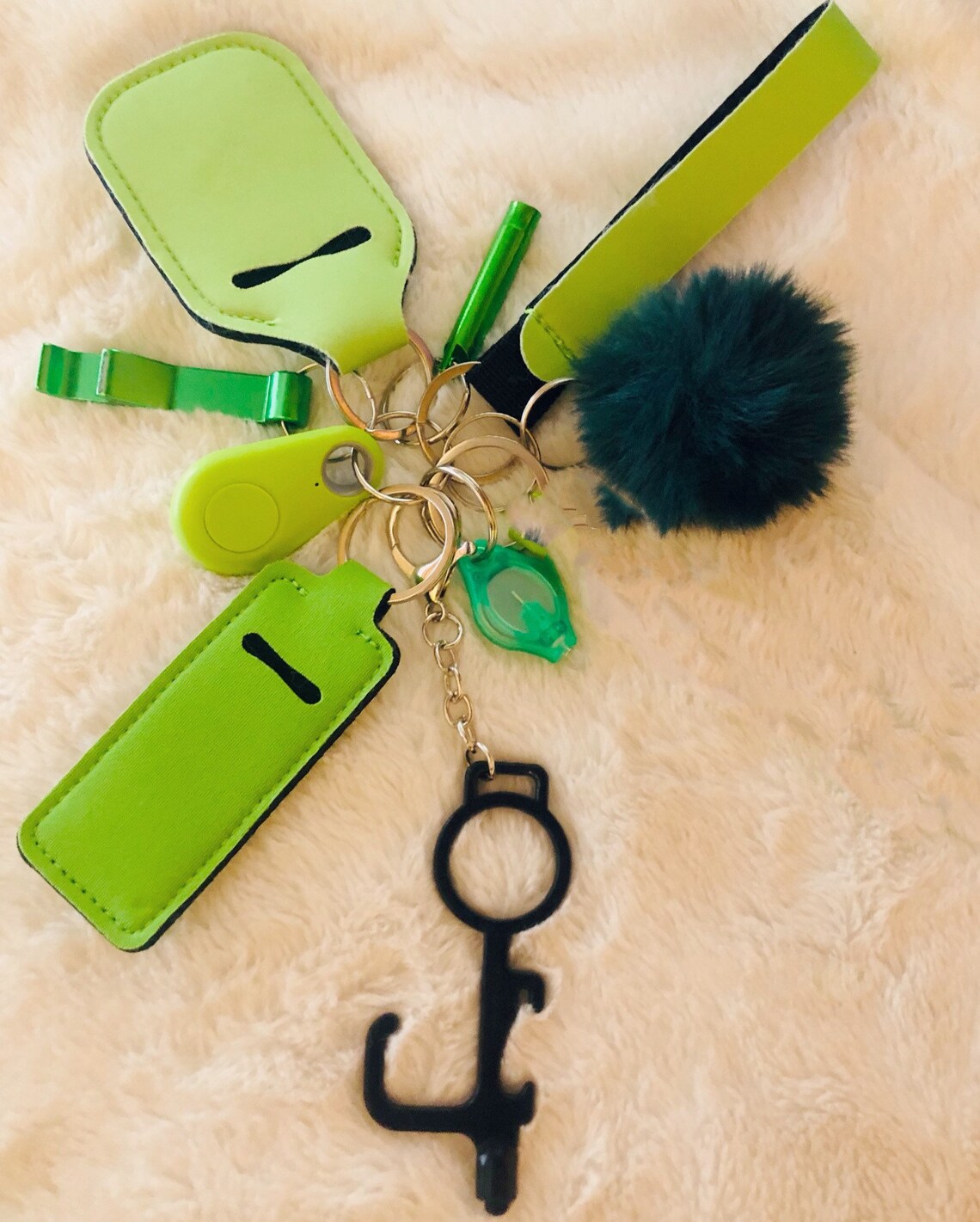 Safety Keychain 10 piece keychain Protection Keychain Etsy