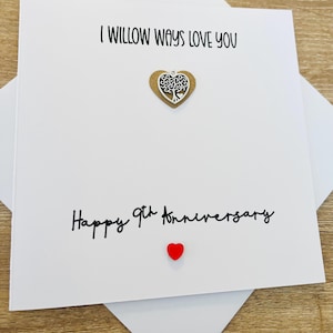 Tarjeta Willow del 9.º aniversario