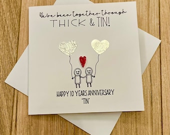 10th TIN anniversary card- Funny