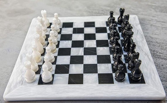 manager Meditatief kapperszaak Vintage marmeren schaakset indoor volwassen schaakspel marmer - Etsy  Nederland