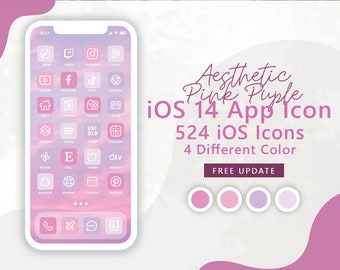 COTTON CANDY PASTEL Aesthetic 680 Ios 14 App Icons 5 Widget - Etsy
