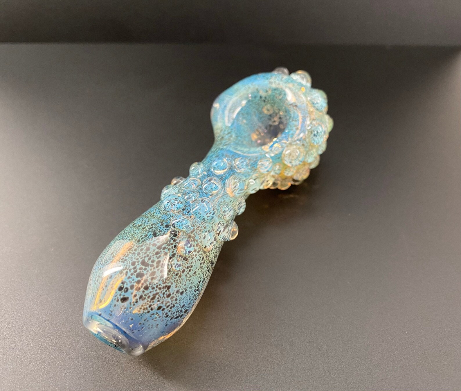 Color Changing Bubble Pipe Hand Blown Glass Smoking Pipe Etsy