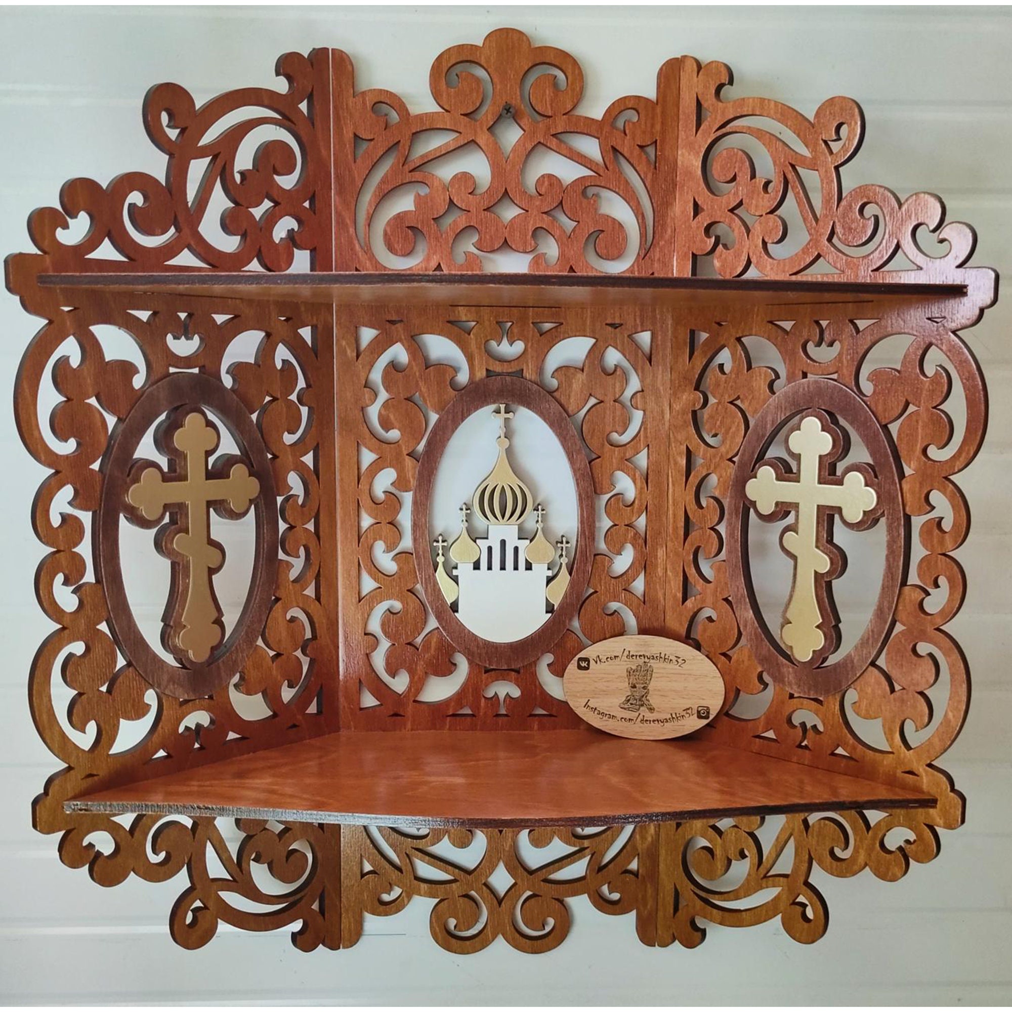 Laser Cut for Icons Christian Home Altar Carved Shelf Cdr Ai Etsy UK