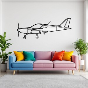 Bristell Aircraft Silhouette Wall Art, Airplane & Helicopter Metal Decor, Gift For Pilot, Plane Wall Art, Aviation Decor