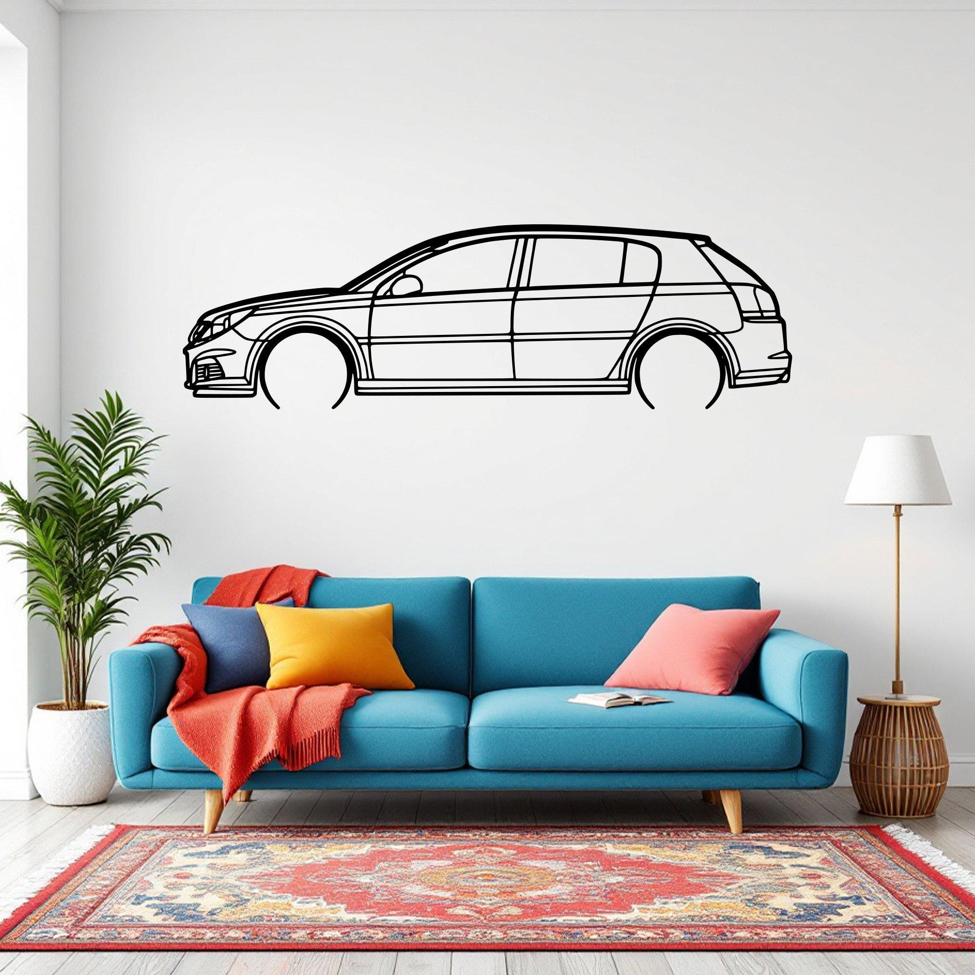 Signum V6 2006 Detailed Car Silhouette Wall Art, Metal Car Wall Decor, Gift For Car Lovers, Car Gift For Him, Car Guy Gift